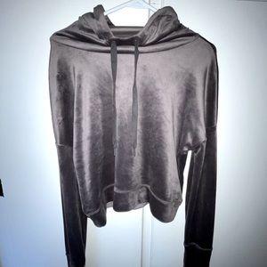Aerie Offline Cropped Velvet Sweater